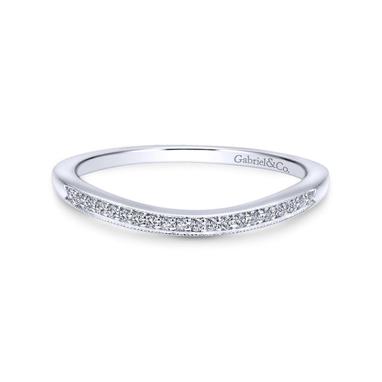 Gabriel - 14K White Gold Matching Wedding Band