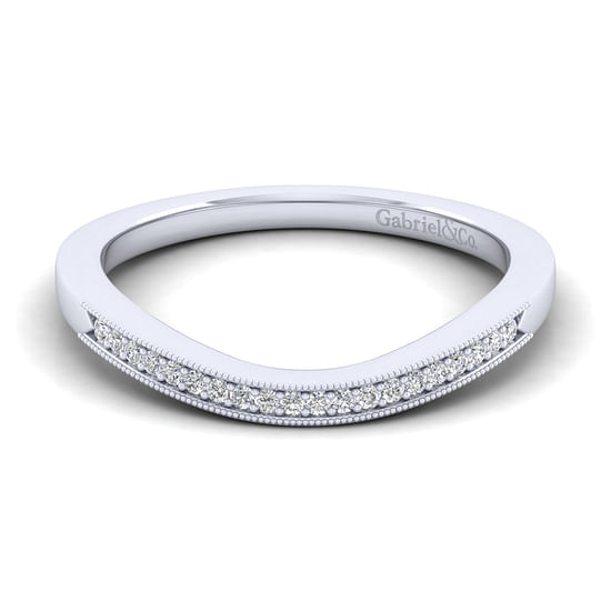 Gabriel - 14K White Gold Matching Wedding Band