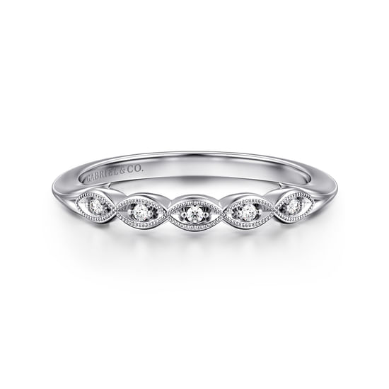 Gabriel - 14K White Gold Matching Wedding Band