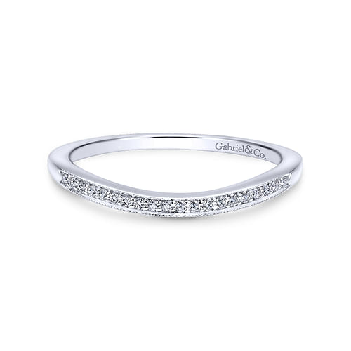 14K White Gold Matching Wedding Band