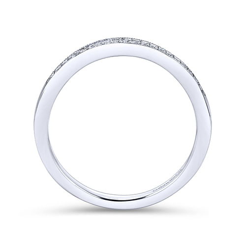 14K White Gold Matching Wedding Band