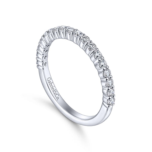 14K White Gold Matching Wedding Band