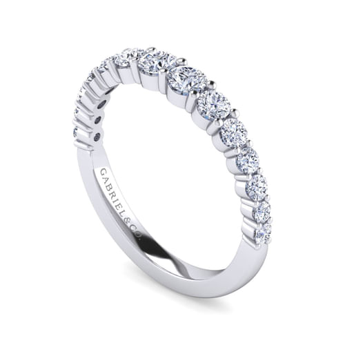 14K White Gold Matching Wedding Band