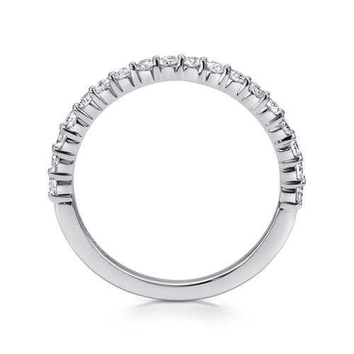 14K White Gold Matching Wedding Band