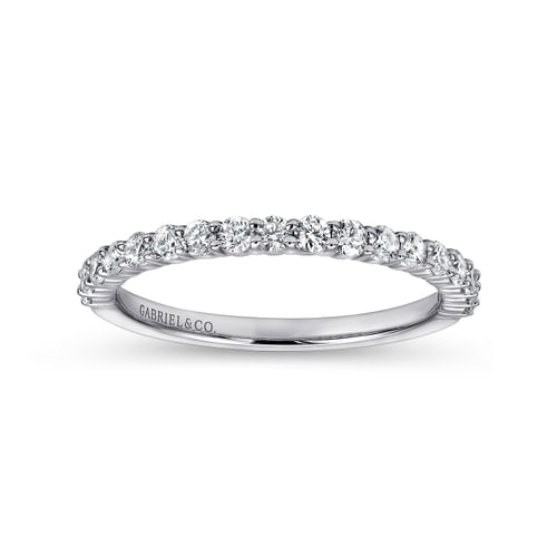 14K White Gold Matching Wedding Band