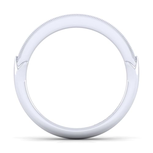 14K White Gold Matching Wedding Band