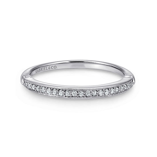 Gabriel - 14K White Gold Matching Wedding Band