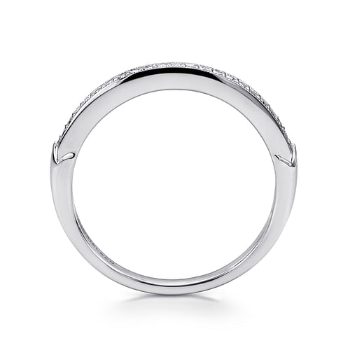 14K White Gold Matching Wedding Band