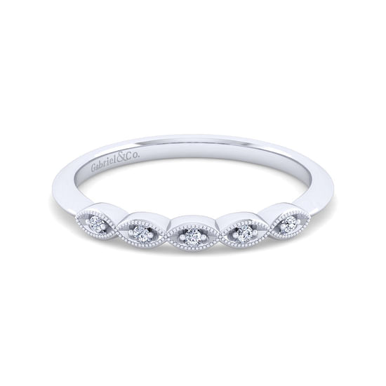 Gabriel - 14K White Gold Matching Wedding Band