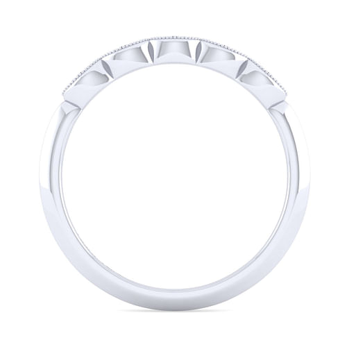 14K White Gold Matching Wedding Band