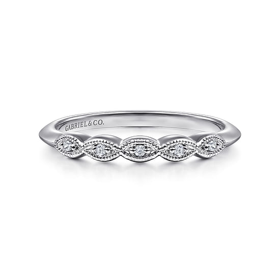 Gabriel - 14K White Gold Matching Wedding Band