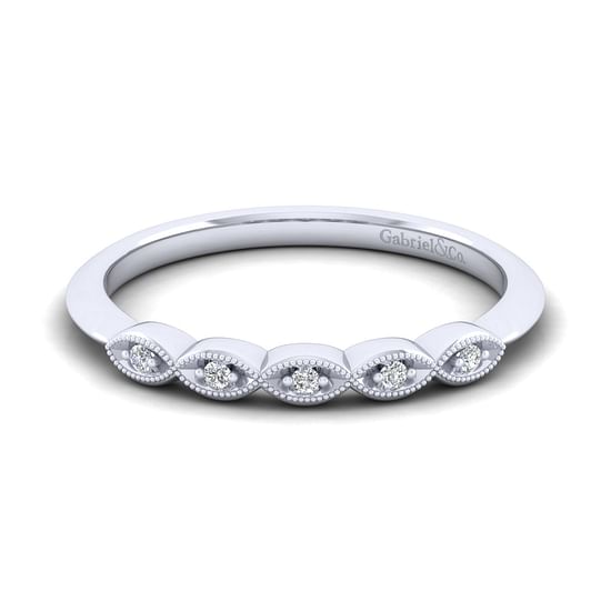 Gabriel - 14K White Gold Matching Wedding Band