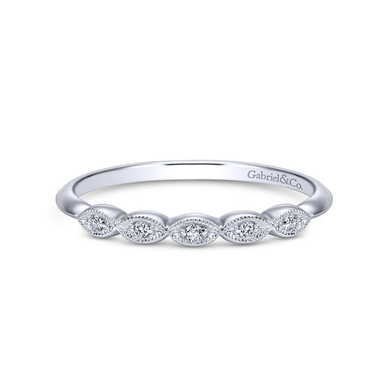 Gabriel - 14K White Gold Matching Wedding Band