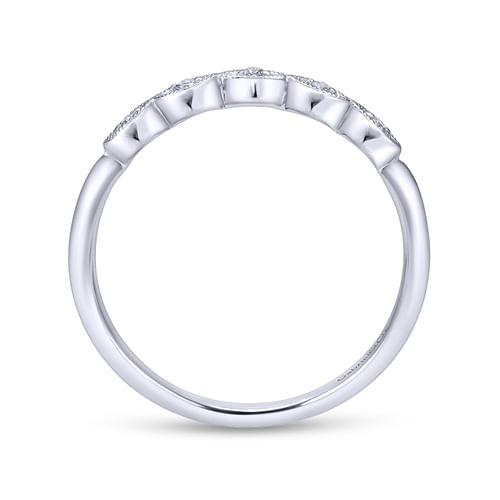 14K White Gold Matching Wedding Band