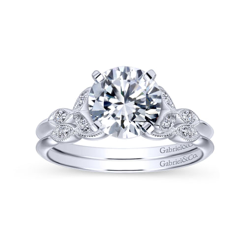 14K White Gold Matching Wedding Band