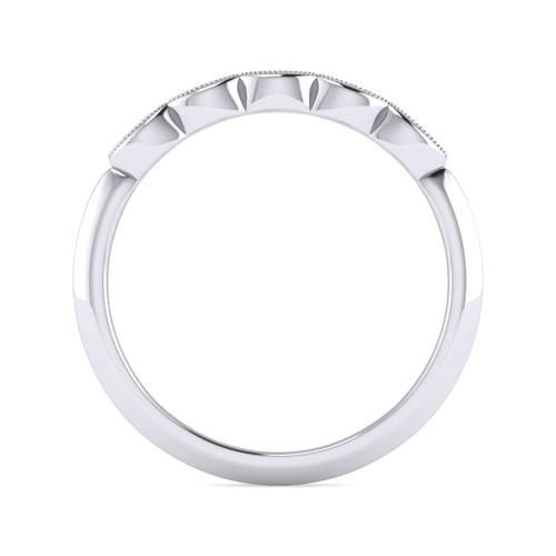 14K White Gold Matching Wedding Band