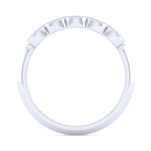 14K White Gold Matching Wedding Band