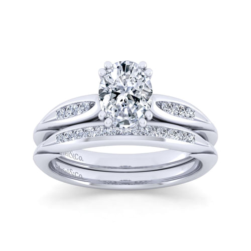 14K White Gold Matching Wedding Band