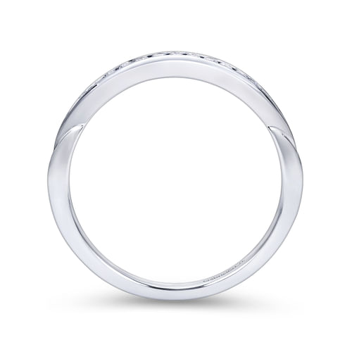 14K White Gold Matching Wedding Band