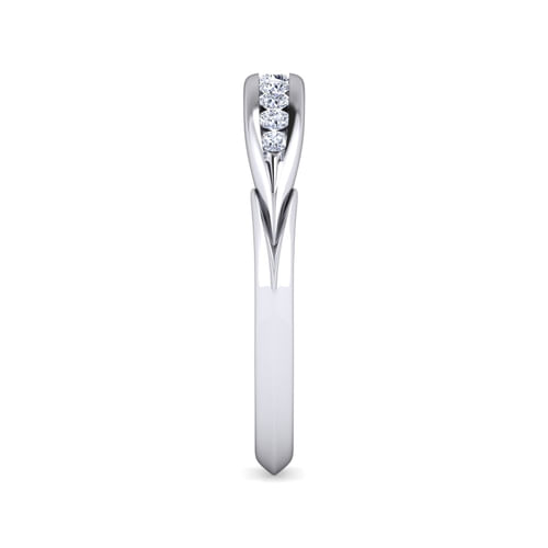 14K White Gold Matching Wedding Band