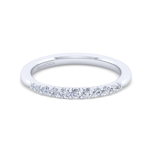 14K White Gold Matching Wedding Band