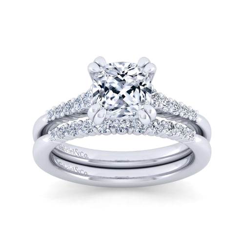 14K White Gold Matching Wedding Band