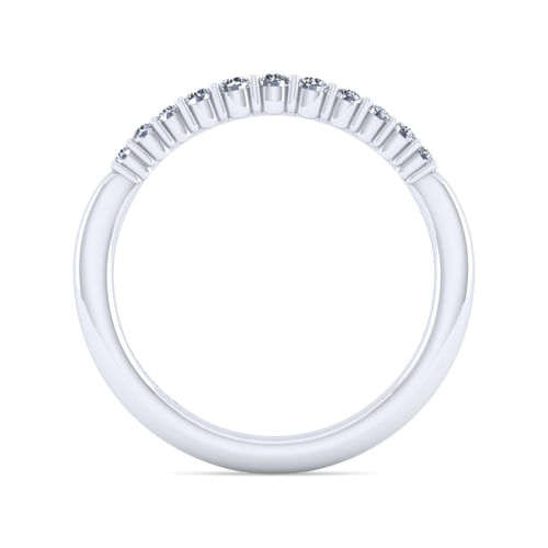 14K White Gold Matching Wedding Band