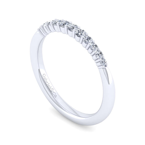 14K White Gold Matching Wedding Band