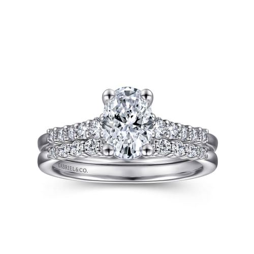 14K White Gold Matching Wedding Band