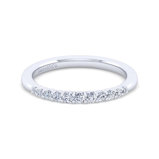 Gabriel - 14K White Gold Matching Wedding Band