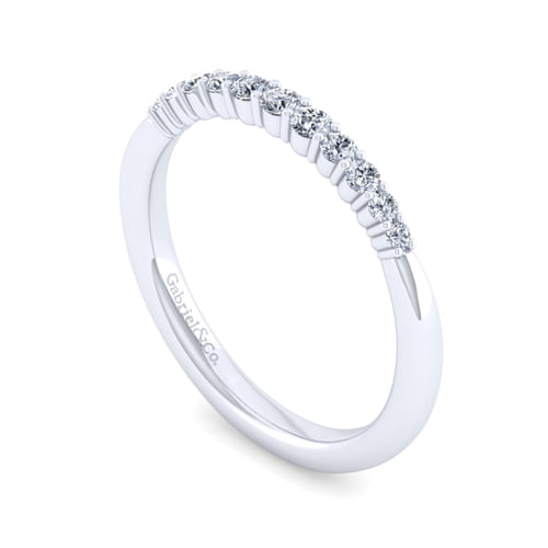 14K White Gold Matching Wedding Band