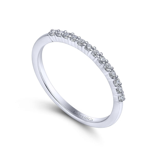 14K White Gold Matching Wedding Band