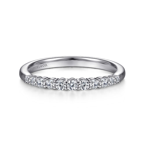 14K White Gold Matching Wedding Band