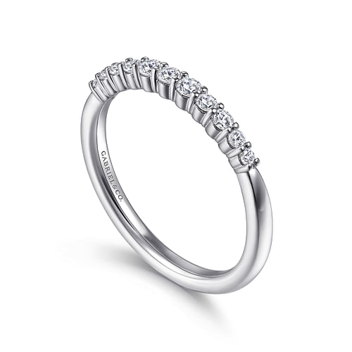 14K White Gold Matching Wedding Band