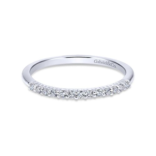 14K White Gold Matching Wedding Band