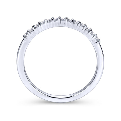 14K White Gold Matching Wedding Band