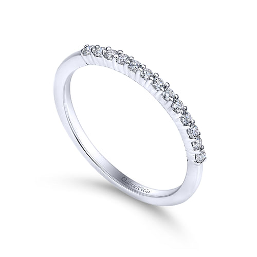 14K White Gold Matching Wedding Band