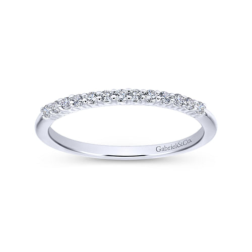 14K White Gold Matching Wedding Band