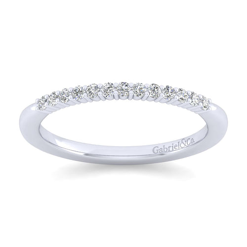 14K White Gold Matching Wedding Band