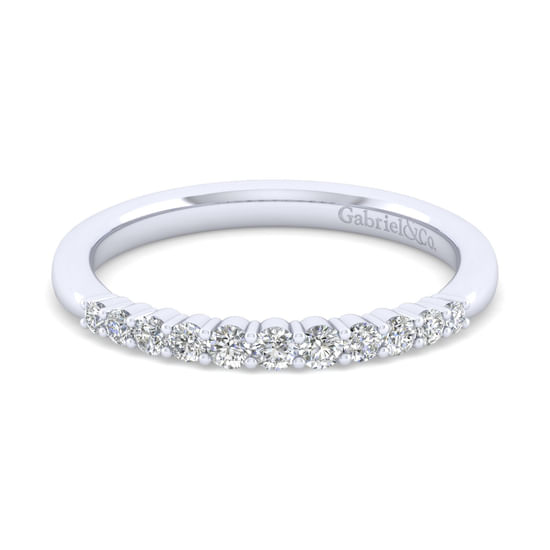 Gabriel - 14K White Gold Matching Wedding Band