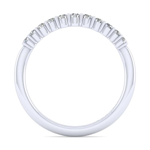 14K White Gold Matching Wedding Band