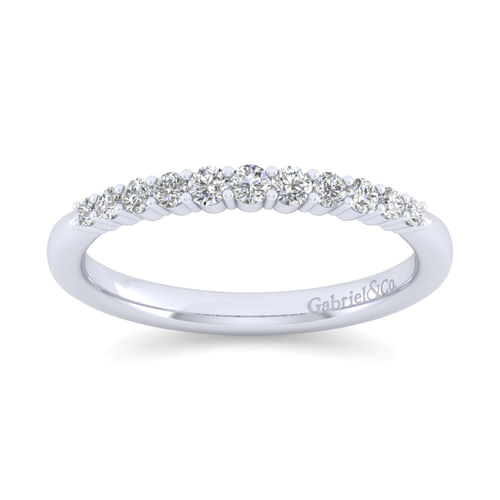 14K White Gold Matching Wedding Band