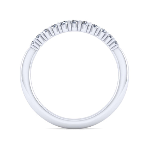14K White Gold Matching Wedding Band
