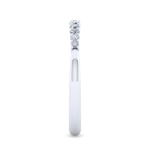 14K White Gold Matching Wedding Band