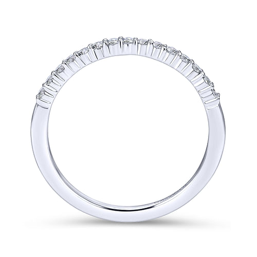 14K White Gold Matching Wedding Band