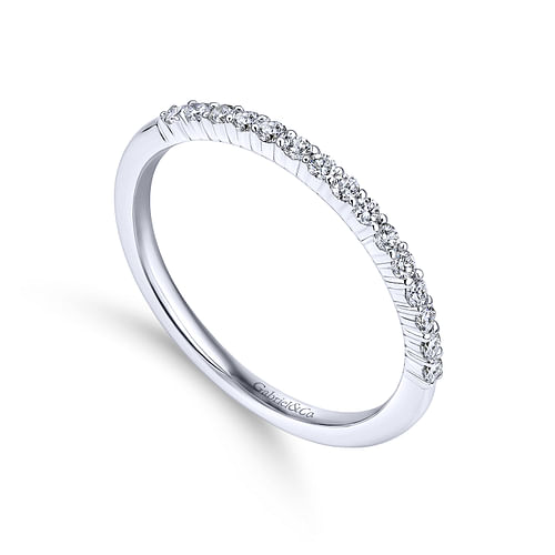 14K White Gold Matching Wedding Band