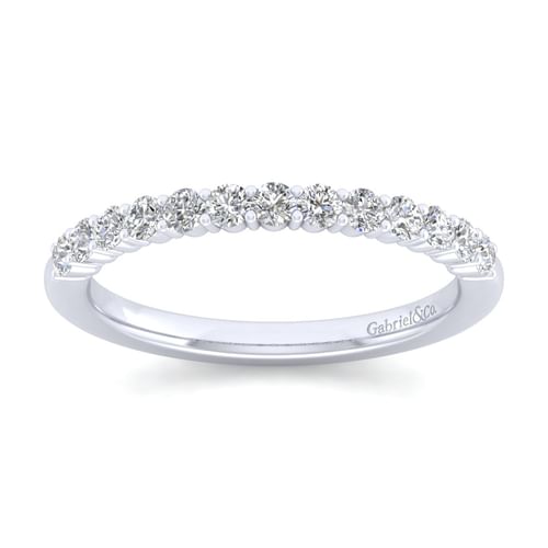 14K White Gold Matching Wedding Band