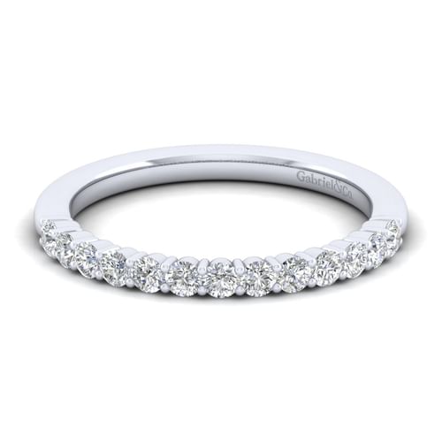 14K White Gold Matching Wedding Band