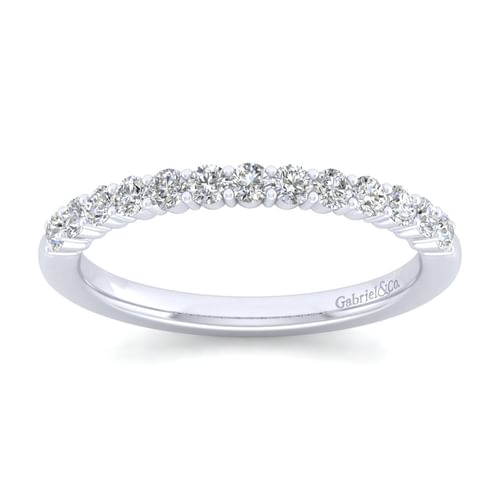 14K White Gold Matching Wedding Band