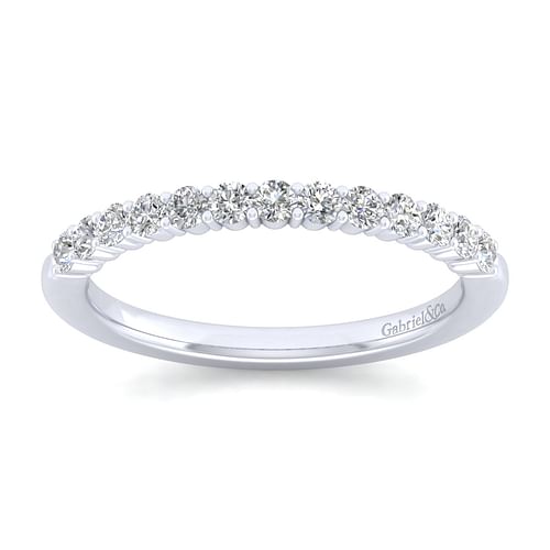 14K White Gold Matching Wedding Band